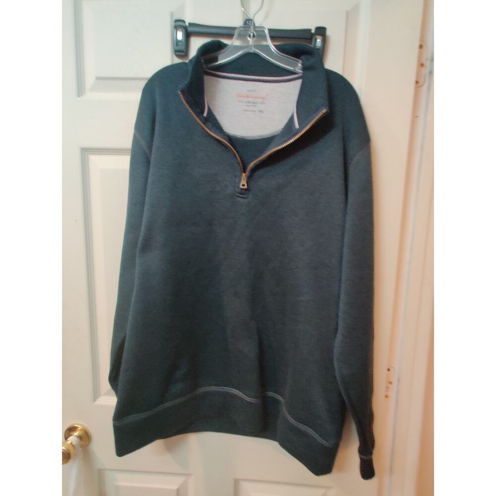 Weatherproof Vintage Pullover Sweater Quarter Zip Men's Size 2XL Fleece Lined